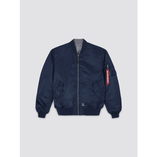 бомбер alpha industries b 15 flight jacket размер xxl зеленый Куртка ALPHA INDUSTRIES, размер S, серый, синий