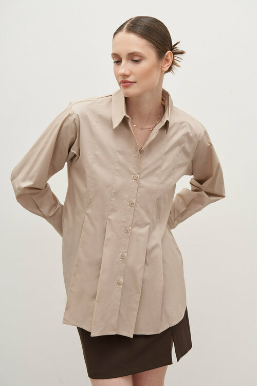 Блуза  FINN FLARE, размер M, бежевый