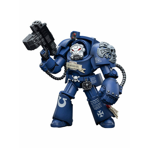 Фигурка JOYTOY Warhammer 40K Ultramarines Terminators Brother Caesaran 1:18 фигурка подвижная ultramarines terminators brother caesaran 1 18