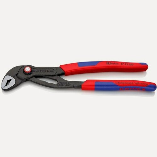 Изображение товара Клещи переставные Knipex 8722250 Cobra® QuickSet, черненые, 250 mm