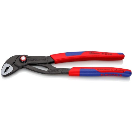 Клещи переставные Knipex 8722250 Cobra® QuickSet, черненые, 250 mm