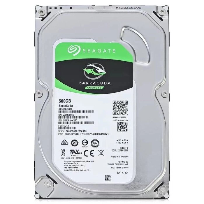 Жесткий диск Seagate Barracuda 500 ГБ ST500DM009