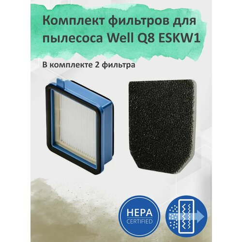Комплект фильтров для пылесоса Electrolux Well Q8 ESKW1 407₽