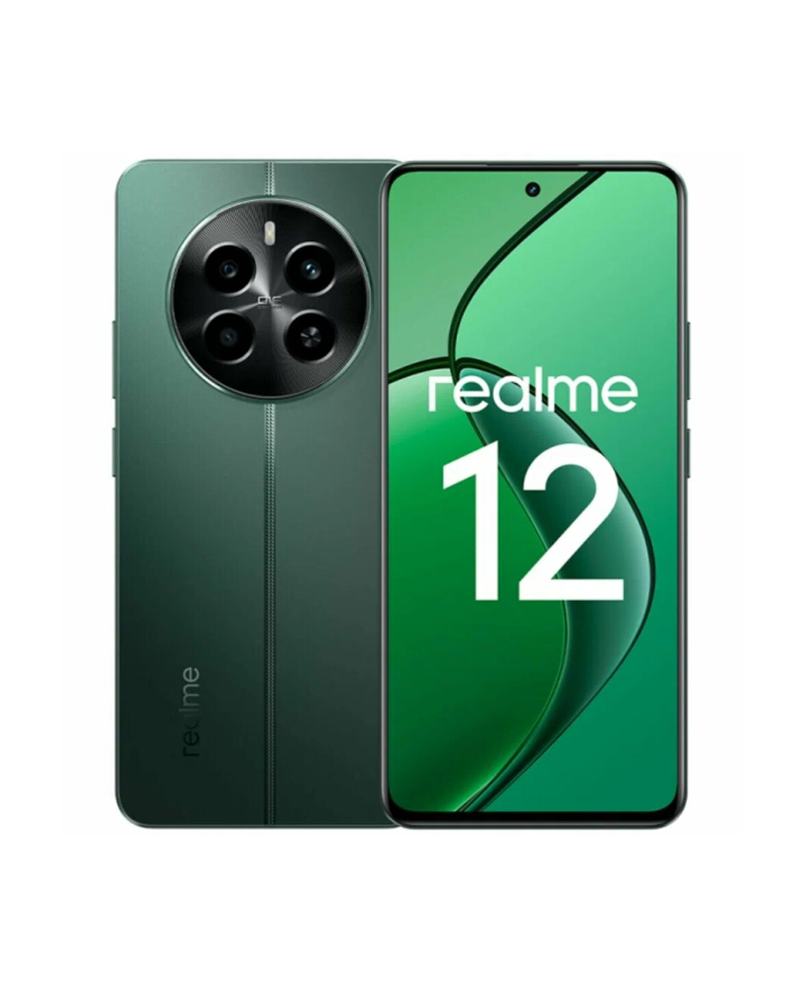 Смартфон realme 12 4G 8/512 ГБ RU, 2 nano SIM, зеленый малахит