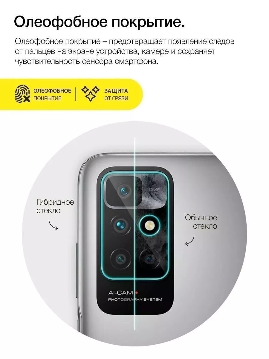 Защитное стекло для Huawei Pura 70 Pro, 70 Pro+ только на камеру, гибридное (гибкое стекло), 2шт, AKSPro — фото 1