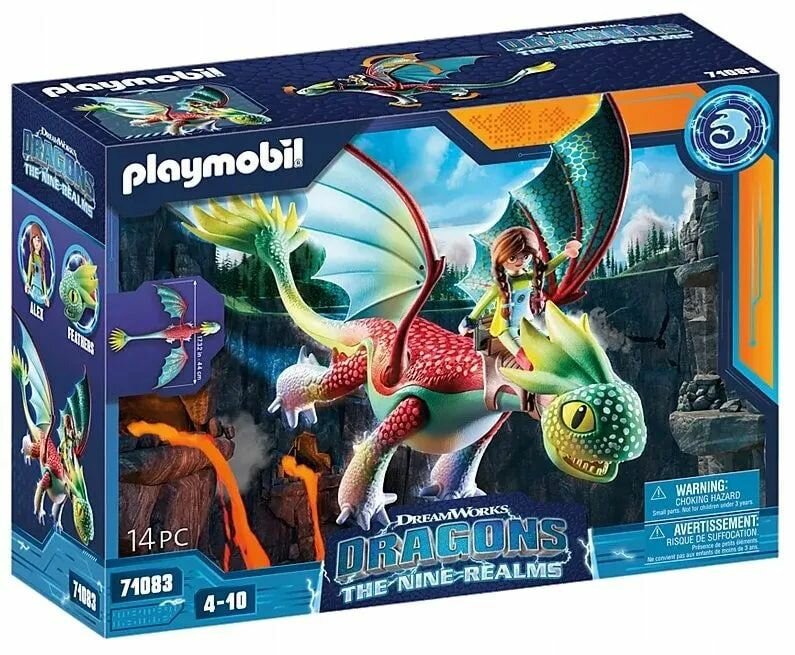 Конструктор Playmobil Dragons 71083 Перья и Алекс девяти миров — фото 1