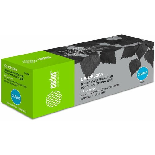 Картридж Cactus CS-CE320A CE320A черный для HP LJ CP1525 ресурс до 2000 страниц 1040₽