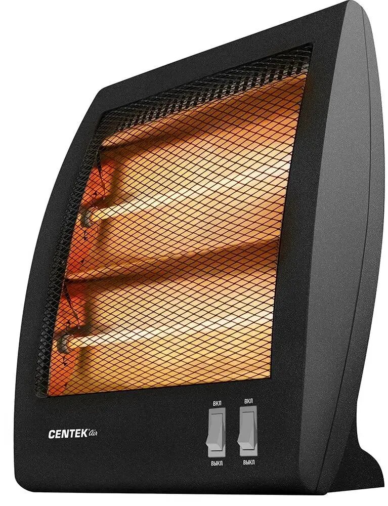 Кварцевый обогреватель CENTEK CT-6100 DGY  800Вт  черный