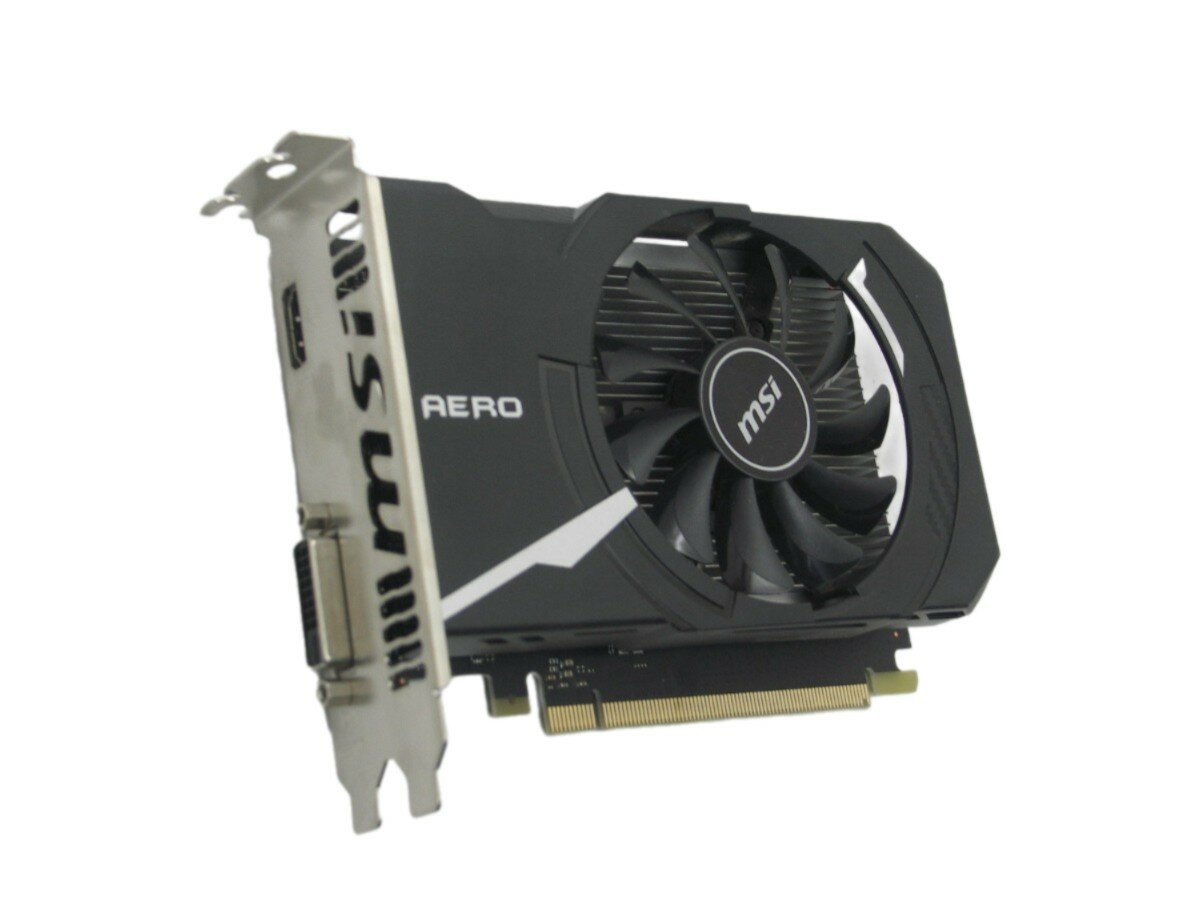 Видеокарта 2Gb GeForce 1030 GT GDDR5, MSI GeForce GT 1030 AERO ITX 2G OC, PCI-E