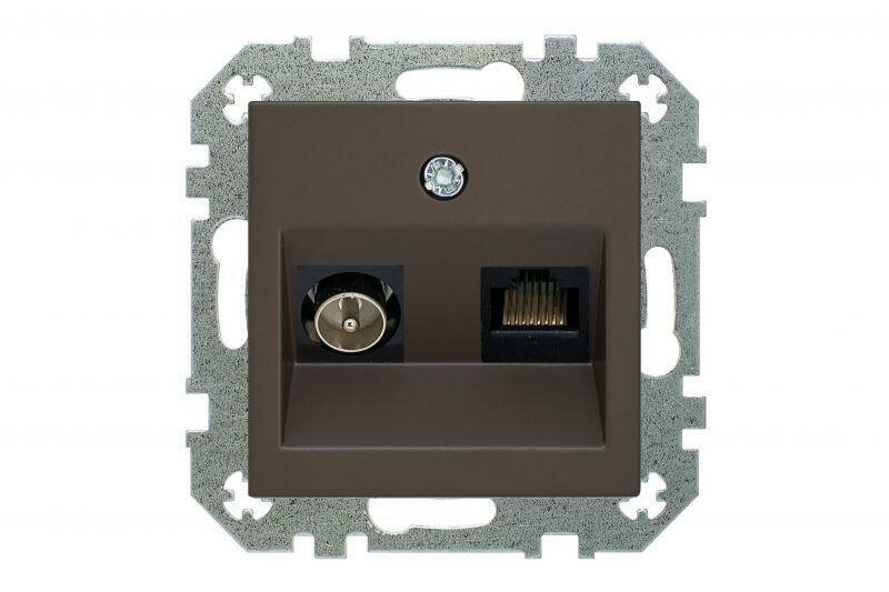 Розетка TV/интернет RJ45 Liregus RETRO 29-034 - фото №2