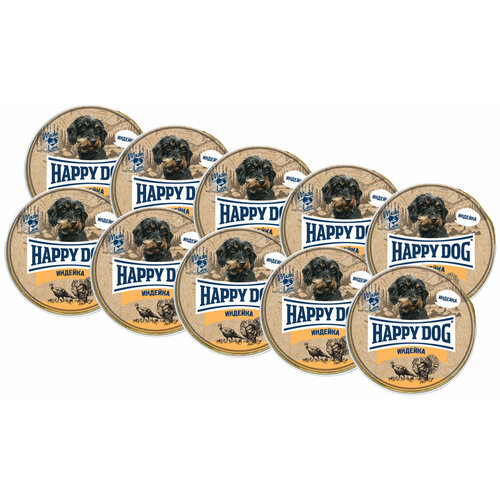 Корм для собак Happy Dog NaturLine, при чувствительном пищеварении, индейка 1 уп. х 10 шт. х 125 г