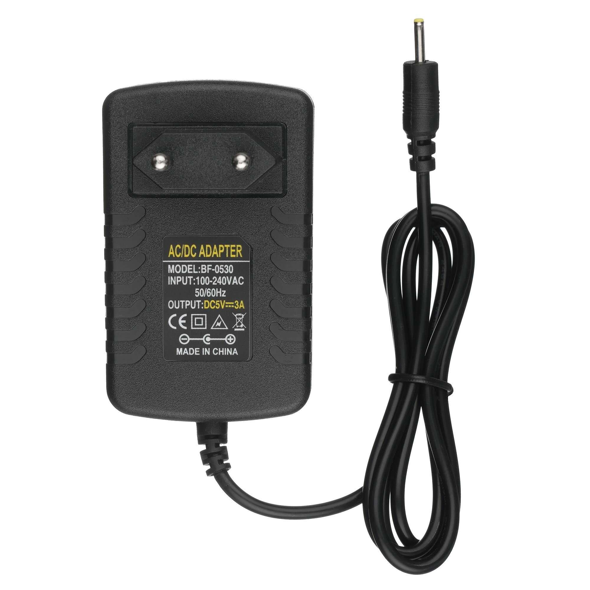 Блок питания AC 2.5x0.7мм, 5V, 3A, 15W, черного цвета, универсальный — фото 1