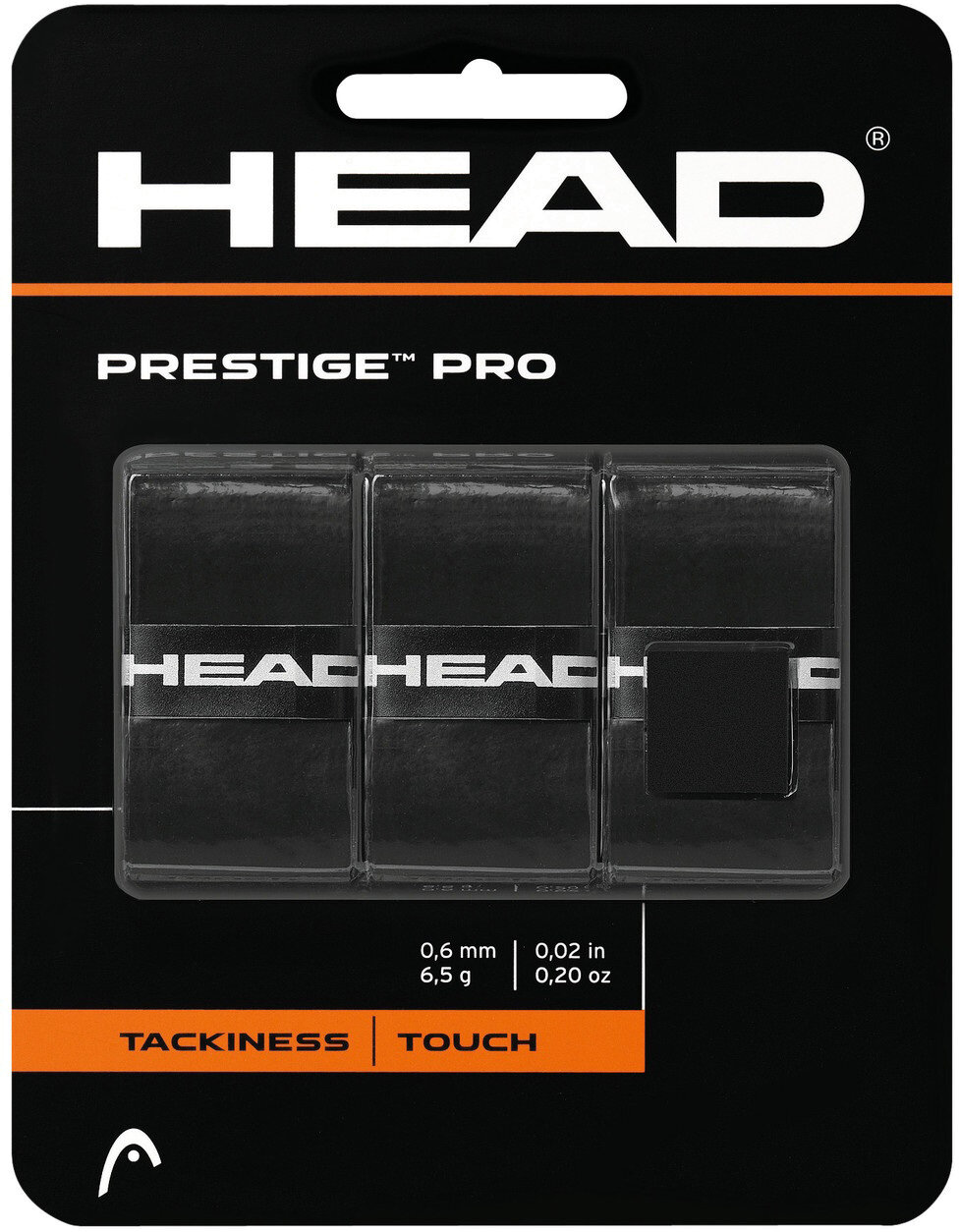 Овергрипы Head Prestige Pro Overwrap BK Унисекс Полимерные материалы; синтетические материалы