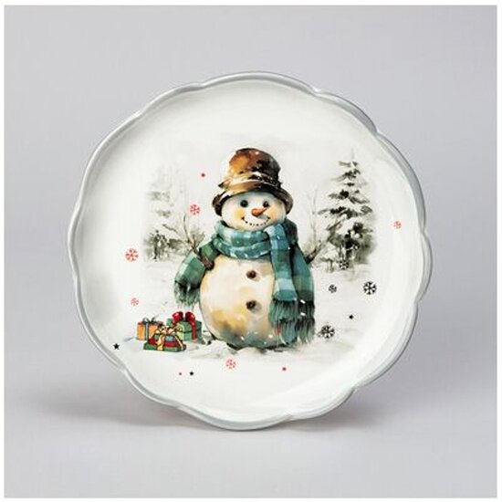 Тарелка закусочная Agness “с новым годом!" 203х2 см (358-2266)