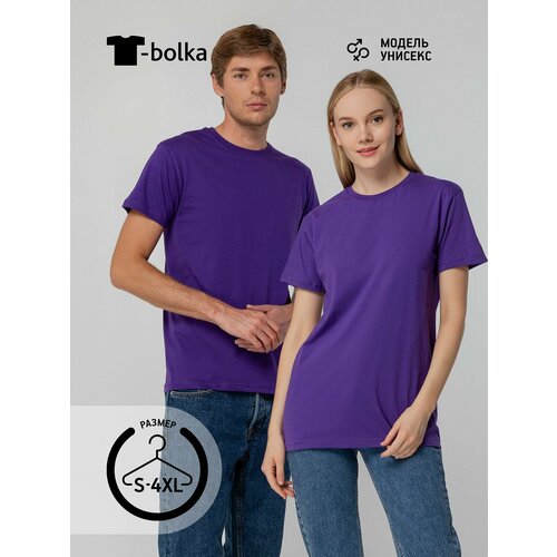 фото Футболка t-bolka, размер 48/50, фиолетовый