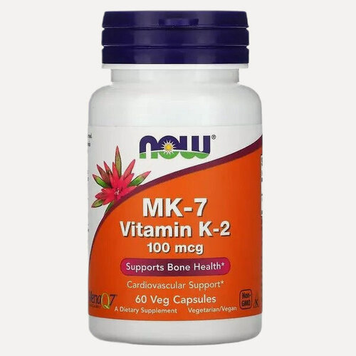 Изображение товара Витамин К2 МК-7 NOW MK-7 Vitamin K2 100 мкг 60 растительных капсул