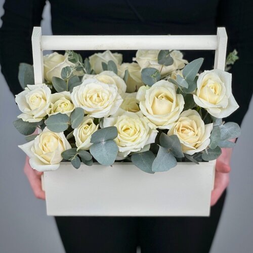 Изображение товара Цветы в ящике Филадельфия от «365 Поводов» - живые цветы с доставкой