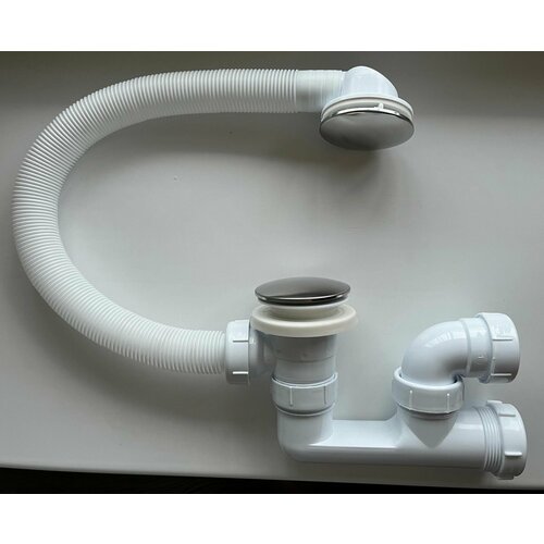 С В 2150 Сифон для ванн ALFA с переливом Агура и выпуском клик-клак 700₽