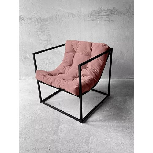 Кресло для отдыха Лофтовик Розовый велюр 5750₽