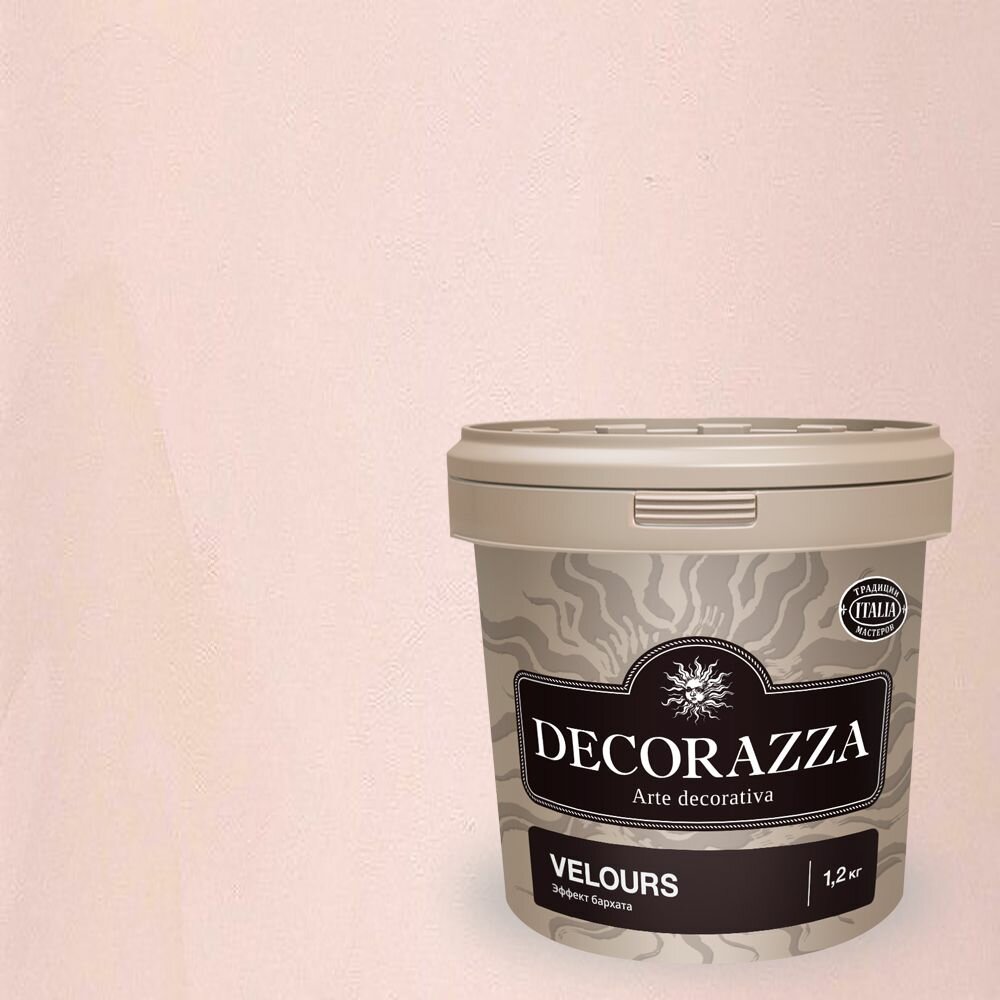 Декоративная штукатурка с эффектом бархата Decorazza Velours (12кг) VL 10-52