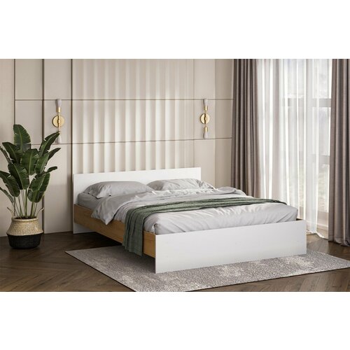 Модульная система Денвер Кровать 16х20 Дуб ЗолотойБелый шагрень 6138₽