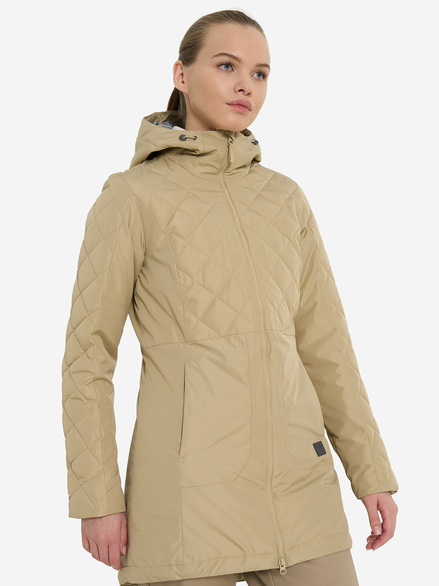 Куртка OUTVENTURE Women's Faux Down Jacket, размер 46, песочный