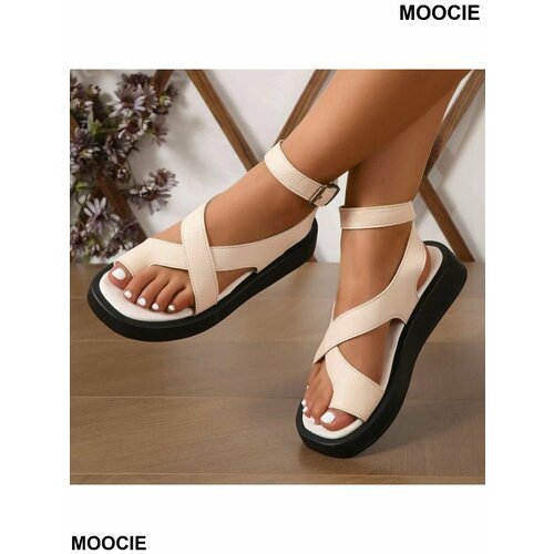 фото Босоножки moocie, размер int 39, желтый
