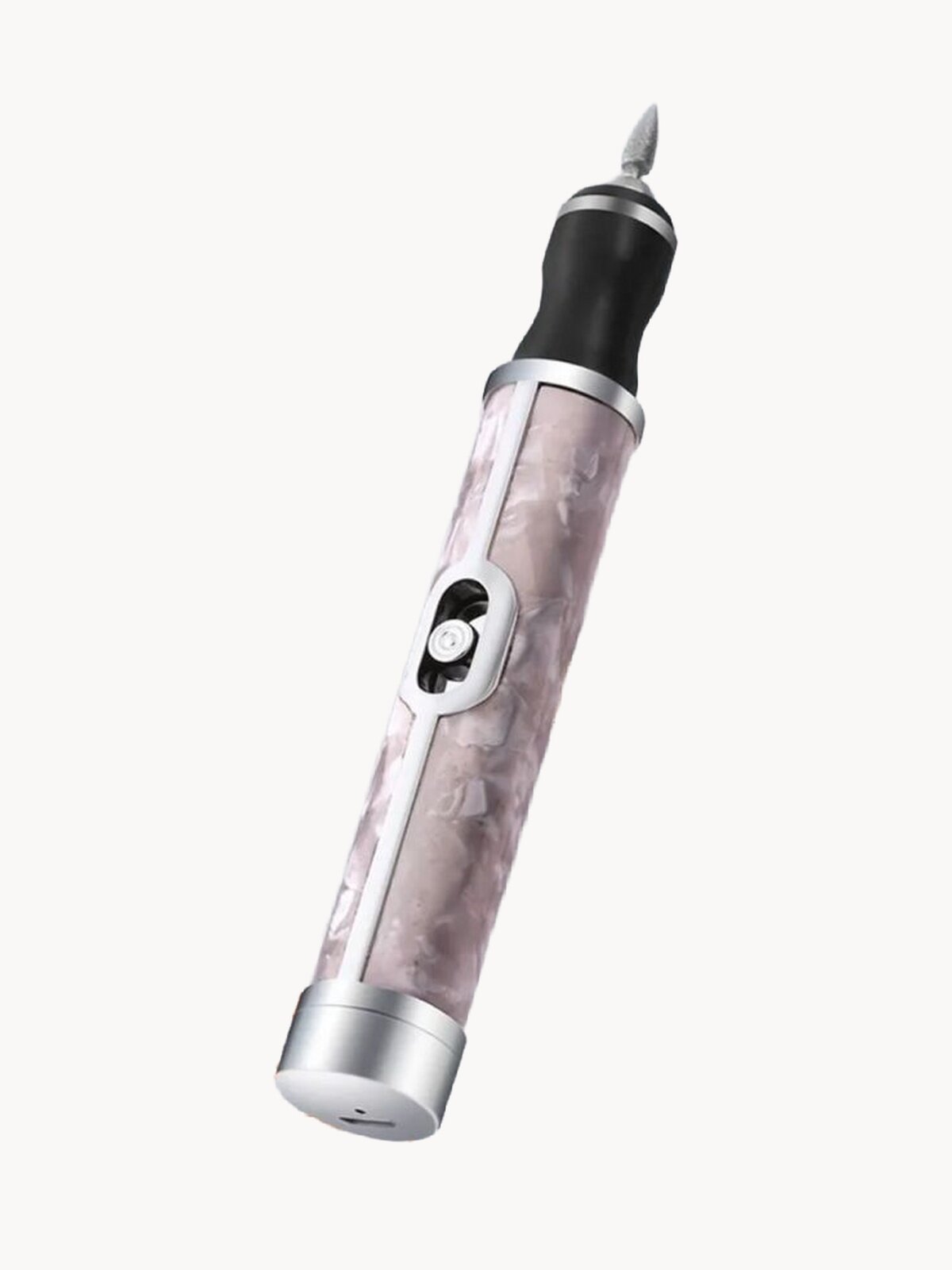 Аппарат машинка для маникюра педикюра ногтей с фрезами набор Розовый