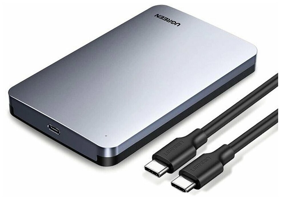 Внешний корпус Ugreen 2.5" SATA, кабель USB C 3.1 (70498)