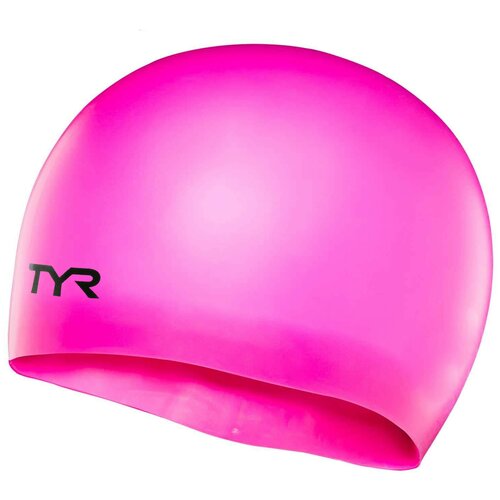 Шапочка плавательная подростковая TYR Wrinkle Free Junior Silicone Cap (693 Розовый, O/S)