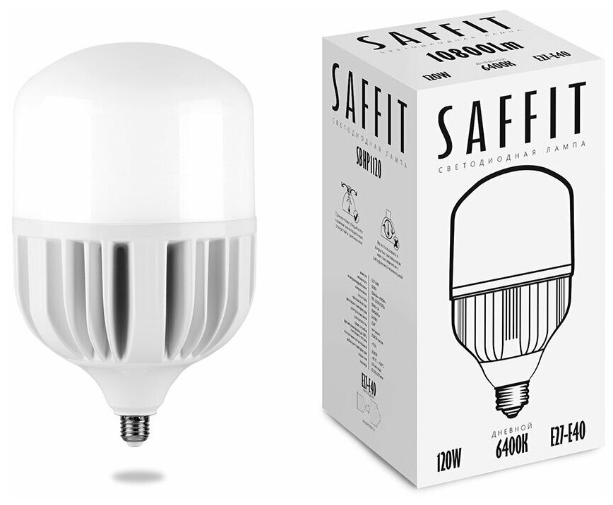 Лампа светодиодная SAFFIT SBHP1120 E27-E40 120W 6400K 55143