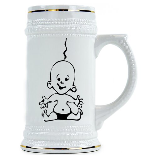 фото Пивная кружка забавный пупс сидит drabs