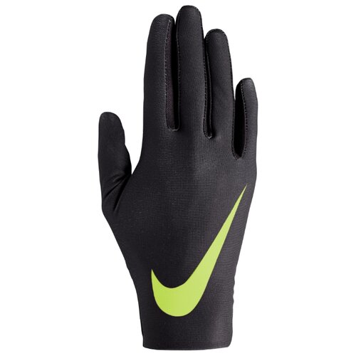 фото Перчатки флис nike pro warm women's liner gloves xs black/black/volt