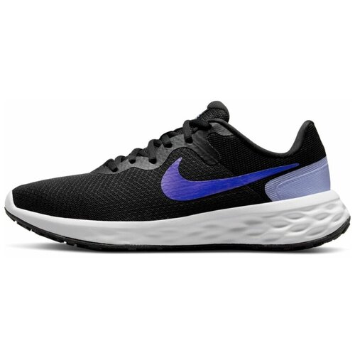 Кроссовки NIKE Revolution 6, беговые, низкие, размер 5.5, черный