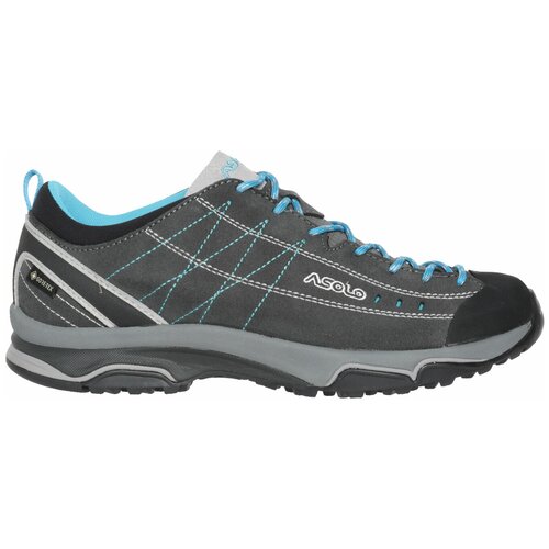 фото Ботинки asolo hiking nucleon gv graphite/silver/cyan blue (uk:7,5)