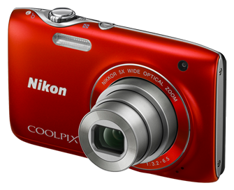 Фотоаппарат NIKON Coolpix S3100 ,красный