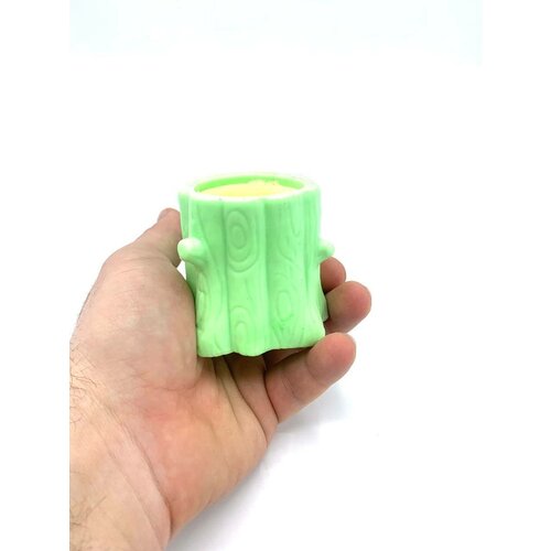 фото Фуфлик игрушка-антистресс / белка фуфлик/суслик в дупле желто-зеленый sb