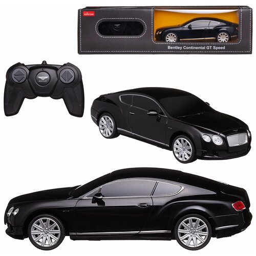 Машина р/у 1:24 Bentley Continental GT speed, цвет чёрный 27MHZ машина р у 1 14 bentley continental gt3 цвет белый 27mhz