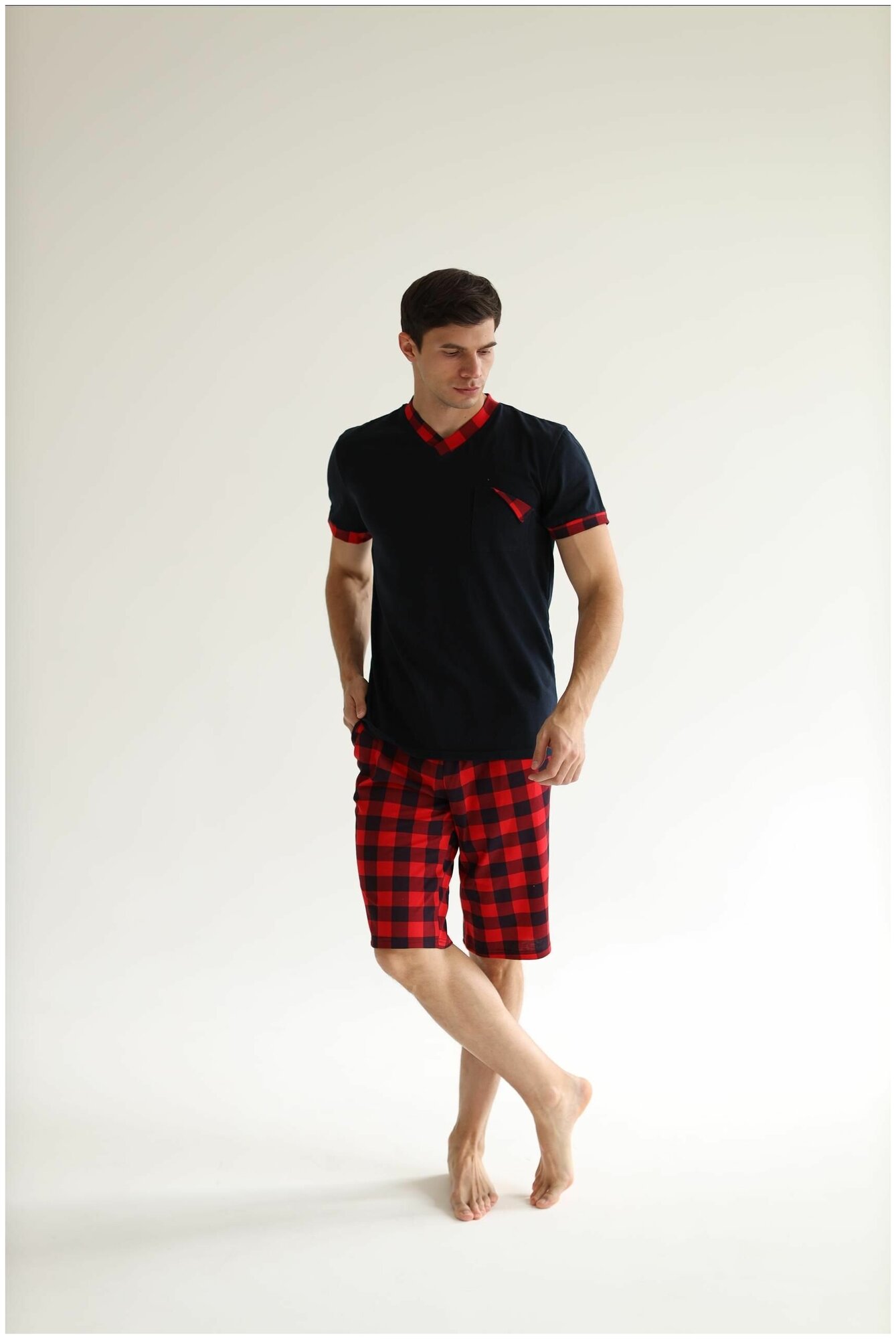 Домашний костюм, пижама мужская, комплект одежды для дома, шорты мужские, футболка мужская DomTeks - фотография № 2