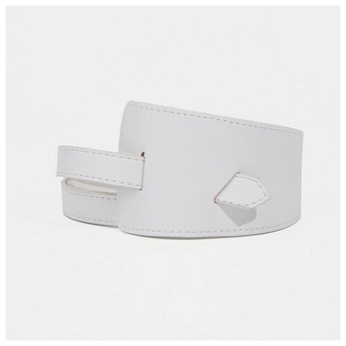 фото Ремень сима-ленд, размер 128, белый сима-лэнд