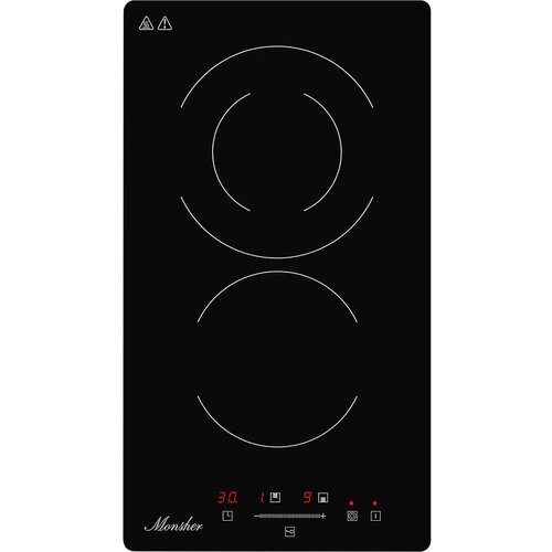 Встраиваемая варочная панель Monsher 30 см электрическая две конфорки черный цвет MHE 3002 2176000₽