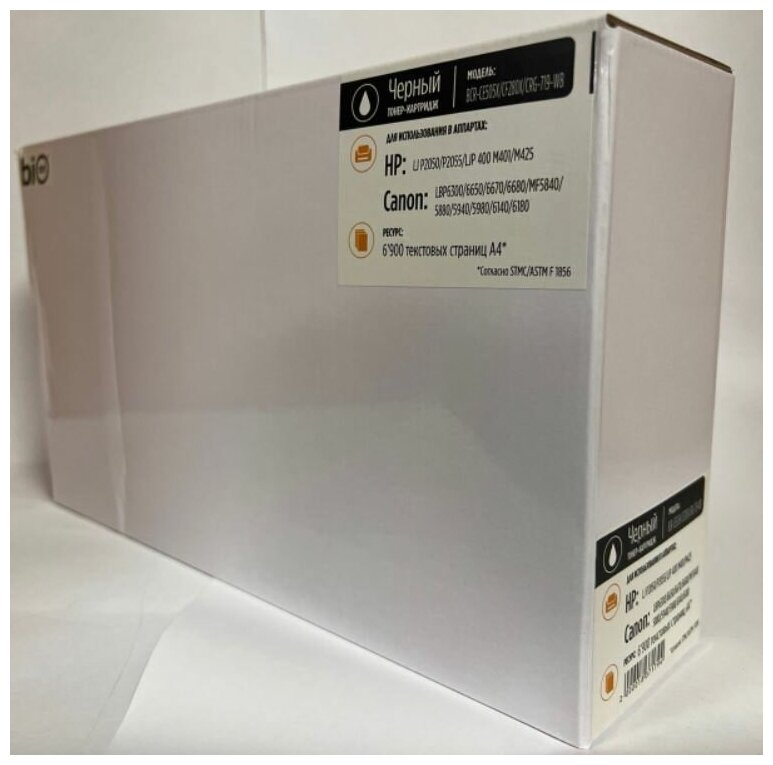 Bion CE505X Картридж для HP LaserJet P2050/2055d/2055dn/2055x (6500 стр.) [Бион] - фото №3