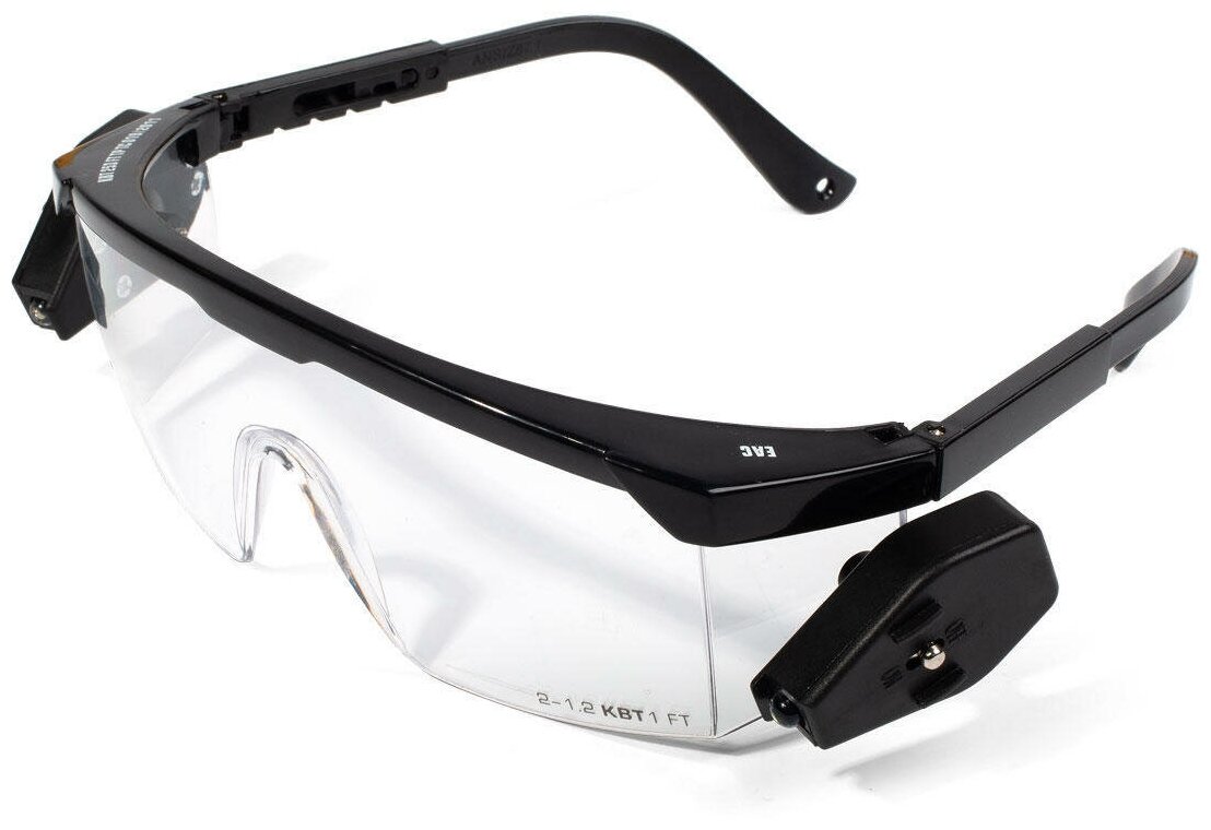 фото Очки монтажника защитные со светодиодными фонариками КВТ ОМ-04 79685
