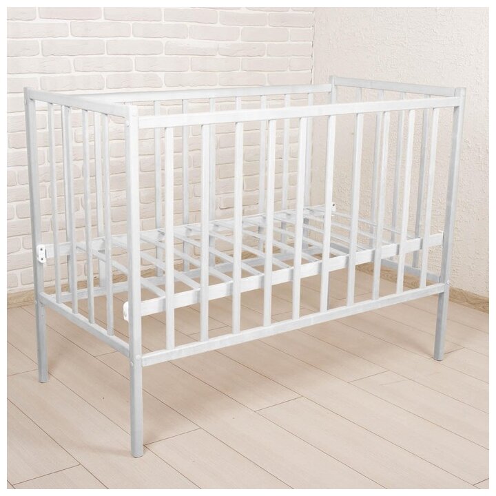 Кровать детская Magico mini Кр1-01 ЭКО (белая) (1200х600) ВДК 9418443 .