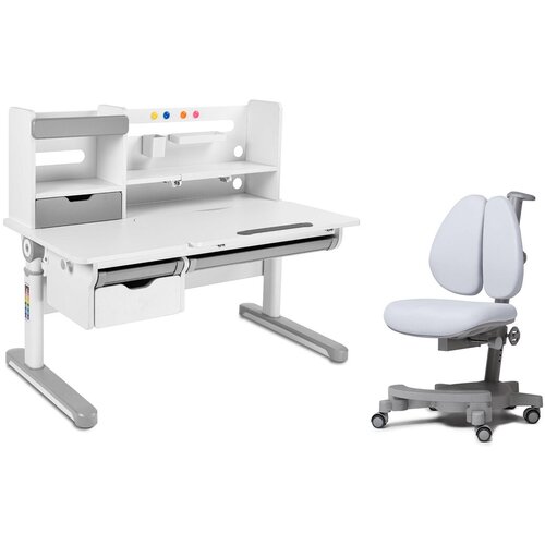 Комплект парта Pensare Grey + кресло Brassica Grey