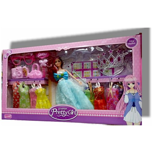 Кукла с аксессуарами и платьями игрушка кукла невеста с платьями и аксессуарами арт 2081012
