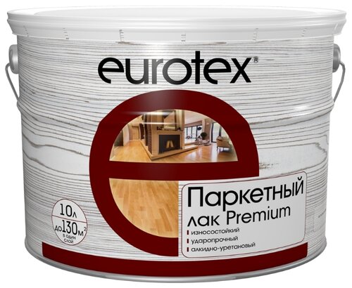 Характеристики модели Лак EUROTEX Premium полуматовый алкидно-уретановый на Яндекс.Маркете