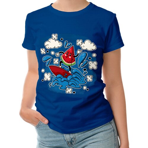 фото Футболка roly, размер l, синий