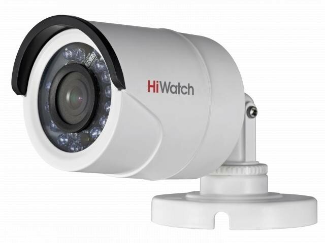 HiWatch Видеонаблюдение DS-T200 B 2.8 mm Камера видеонаблюдения 2.8-2.8мм HD TVI цветная корп: белый