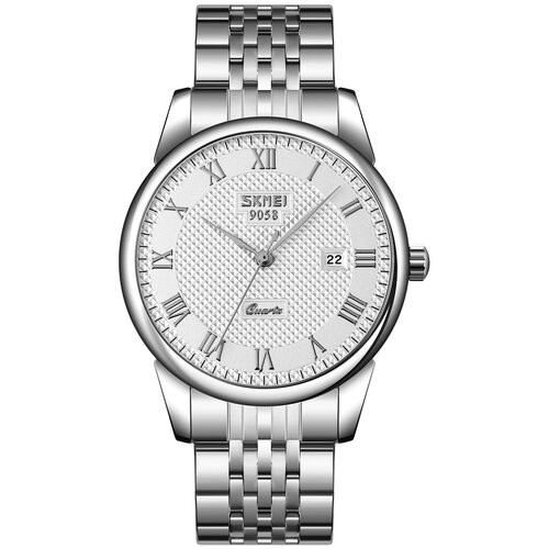 Наручные часы SKMEI Часы наручные классические Skmei 9058SWT-B, белый